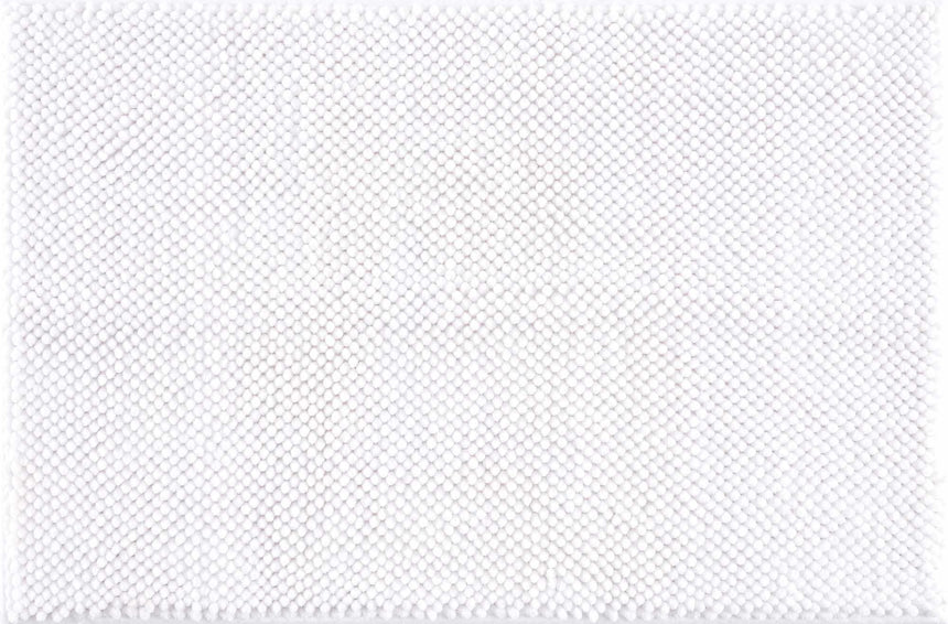 Washable Bath Mat, White