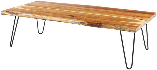 Chulakivka Acacia Wood Industrial Coffee Table - Clearance
