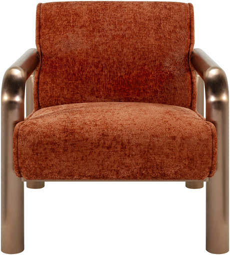 Brezolles Burnt Orange Accent Chair