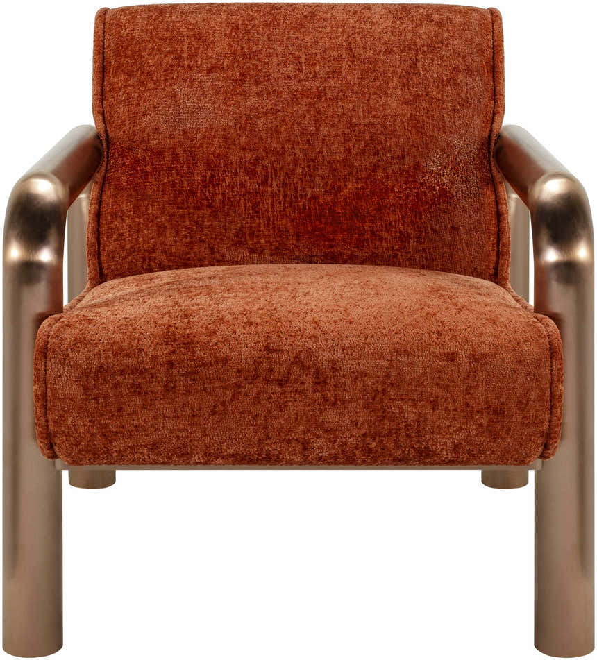 Brezolles Burnt Orange Accent Chair