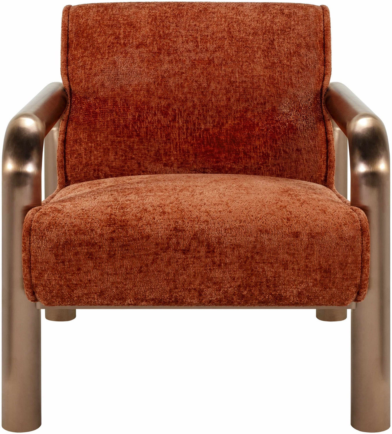 Brezolles Burnt Orange Accent Chair