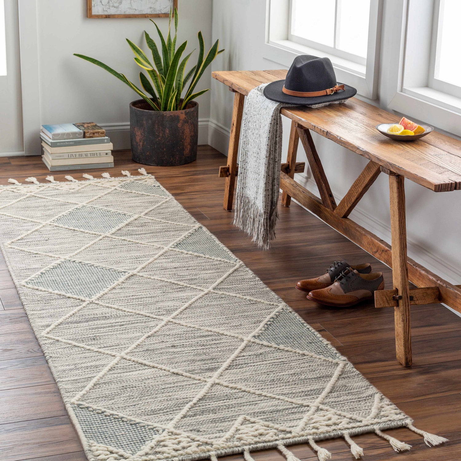 Bicos Tasseled Jute Rug - Clearance