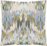 Biggar Blue & Green Abstract Throw Pillow - Clearance