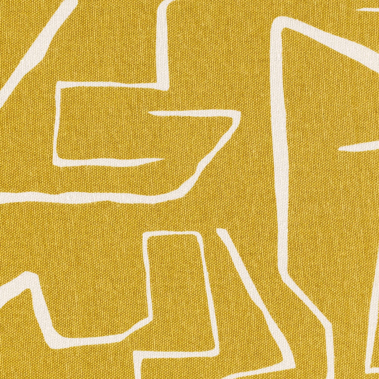 Bildeston Yellow Abstract Pattern Throw Pillow - Clearance