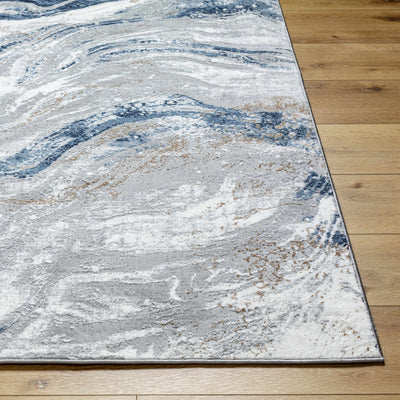 Binday Blue Marble Rug - Clearance