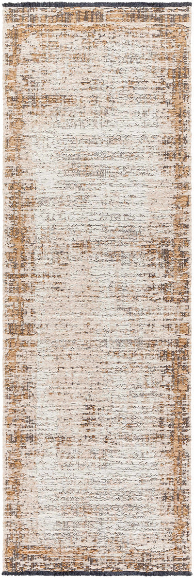 Binh Rustic Brown Rug with fringes - Clearance