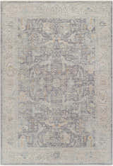 Detailed texture of the Binx Thick Luxe Statement Rug in brown, charcoal, sage, gray, and teal. Design-Rectangle-575