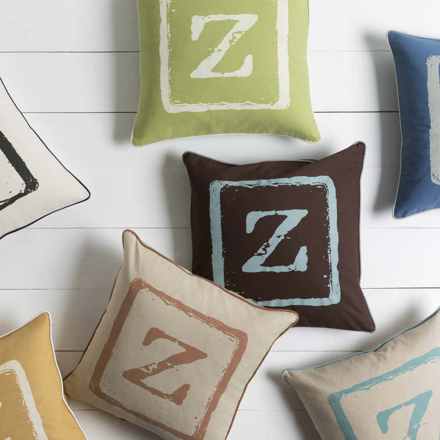 Bugbrooke Letter Z Throw Pillow - Clearance