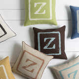 Bulleen Letter Z Throw Pillow - Clearance