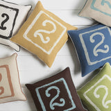 Shingleton Blue Number 2 Square Accent Pillow - Clearance