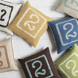 Hobartville Blue Number 2 Accent Pillow - Clearance