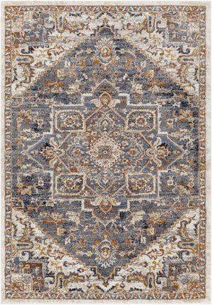 Balabac Coral&Blue Medallion Area Rug