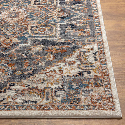 Balabac Coral&Blue Medallion Area Rug