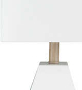 Blinsung White Contemporary Table Lamp - Clearance