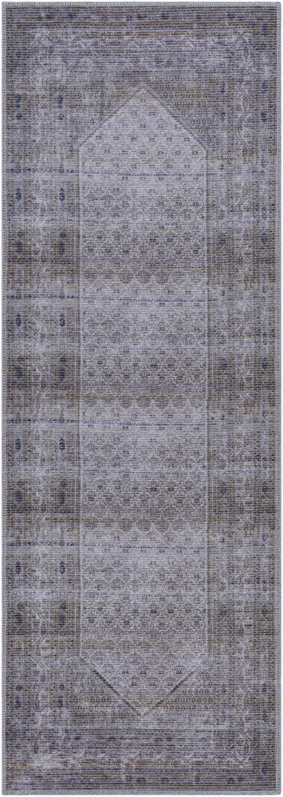 Brown Ballinasloe Vintage Washable Area Rug - Clearance