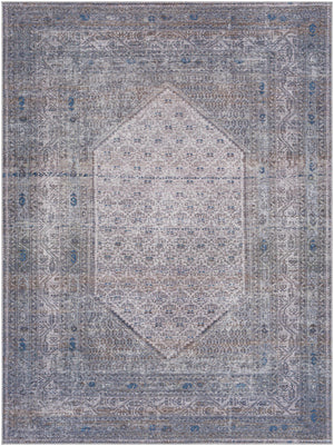 Brown Ballinasloe Vintage Washable Area Rug - Clearance