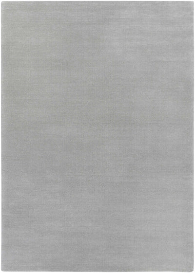 Brockton Solid Wool Area Light Gray Rug