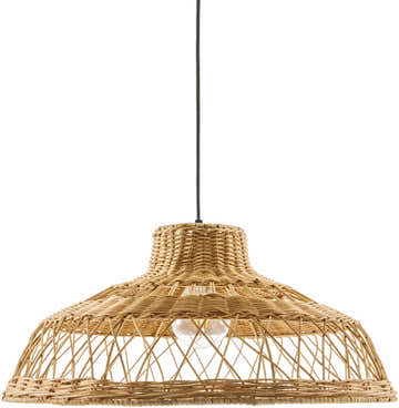 Bailleval Dark Brown Rattan Pendant