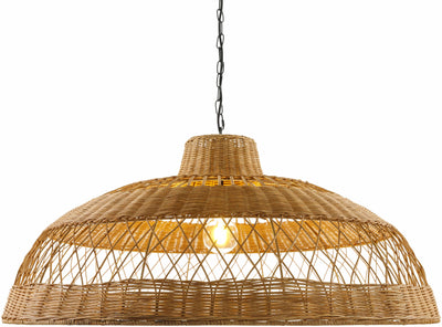 Bailleval Dark Brown Rattan Pendant