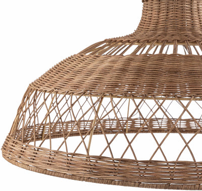 Bailleval Dark Brown Rattan Pendant