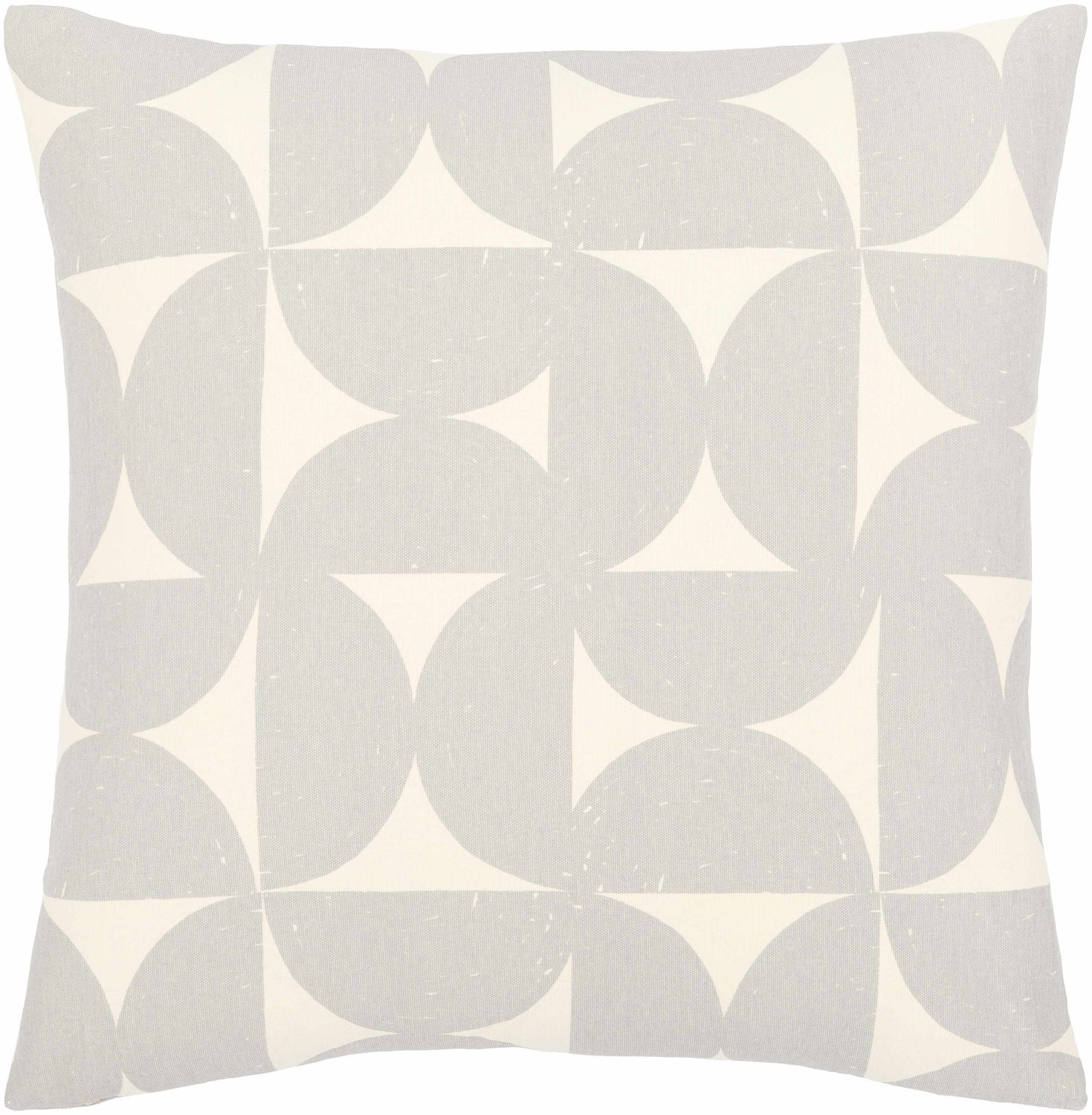 Bungabon Grey Geometric Pattern Throw Pillow