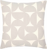 Bungabon Grey Geometric Pattern Throw Pillow