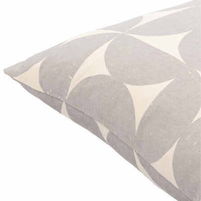 Bungabon Grey Geometric Pattern Throw Pillow