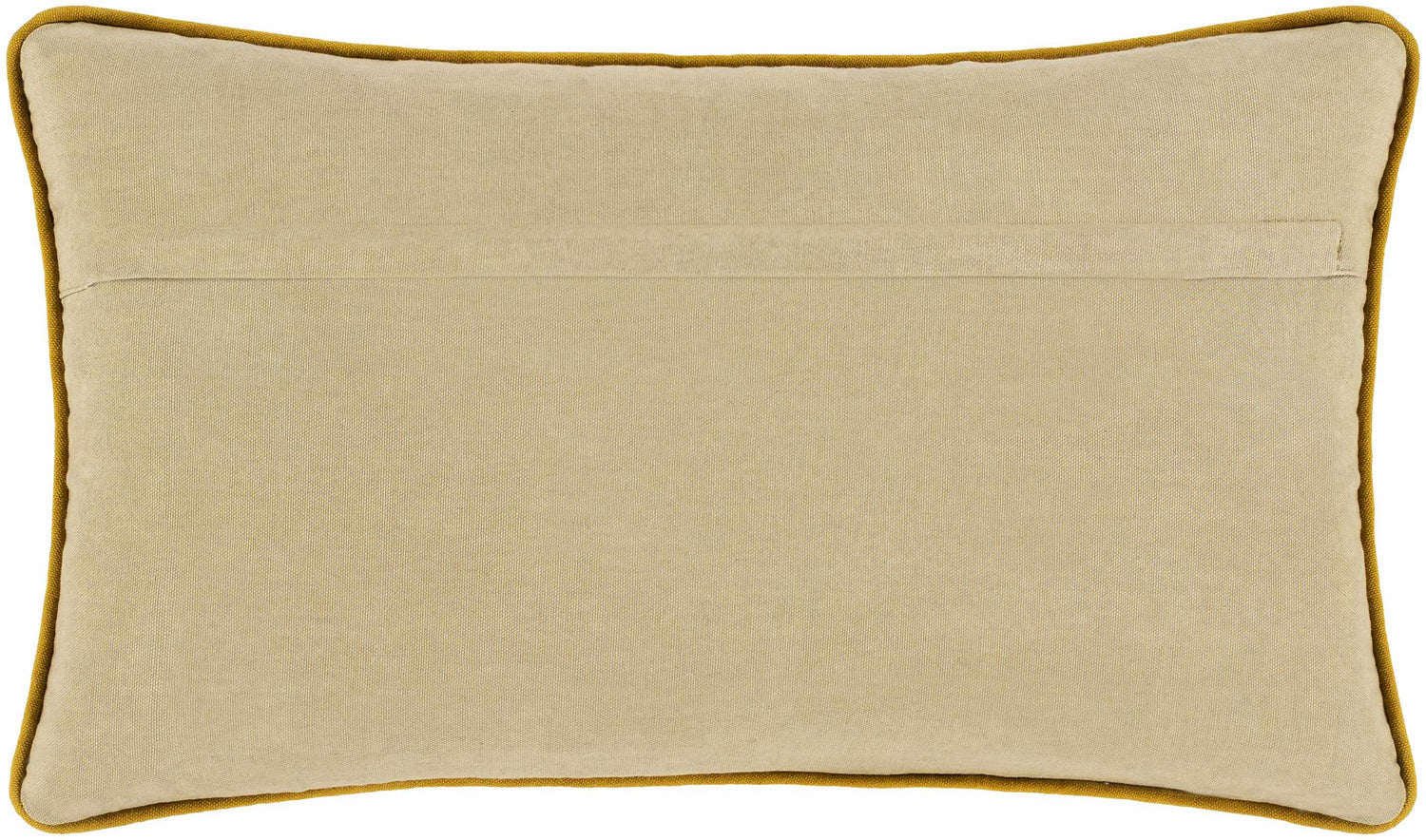 Bonnybridge Tan Embroidered Lions Lumbar Pillow - Clearance