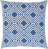 Bonnyrigg Blue Geometric Diamond Accent Pillow - Clearance