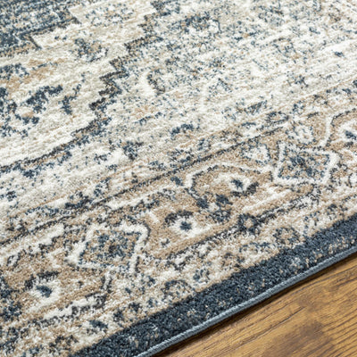 Labnig Charcoal Traditional Area Rug - Clearance