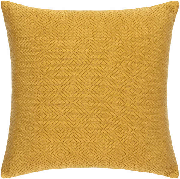 Bantogon Mustard Diamond Pattern Pillow - Clearance