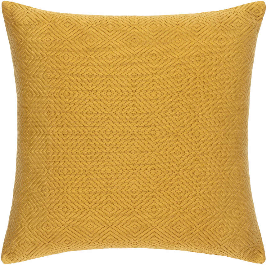 Bantogon Mustard Diamond Pattern Pillow - Clearance