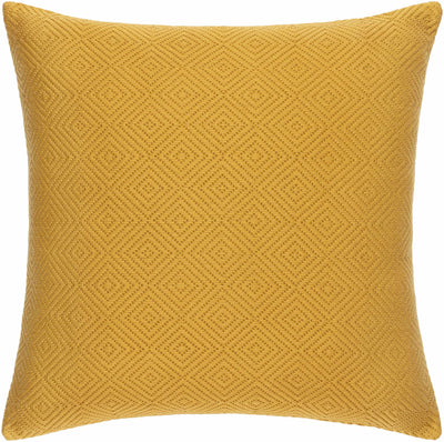 Bantogon Mustard Diamond Pattern Pillow