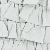 Bogata Ruffled Pale Blue Throw Pillow - Clearance