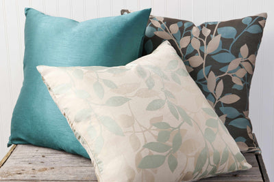 Bohemia Teal Square Throw Pillow - Clearance