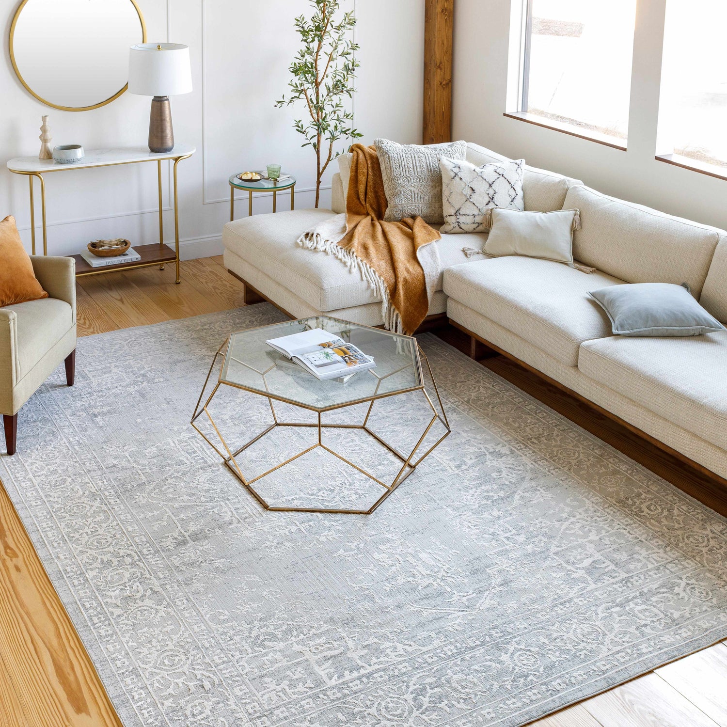 Bolsover Faux Silk  Rug