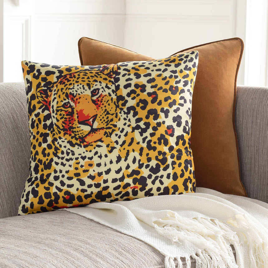 Bondo Leopard Print Square Accent Pillow - Clearance