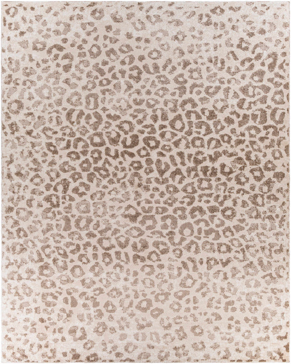 Tan Bonhill Leopard Print Area Rug