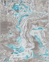 Bonville Blue Marble Rug