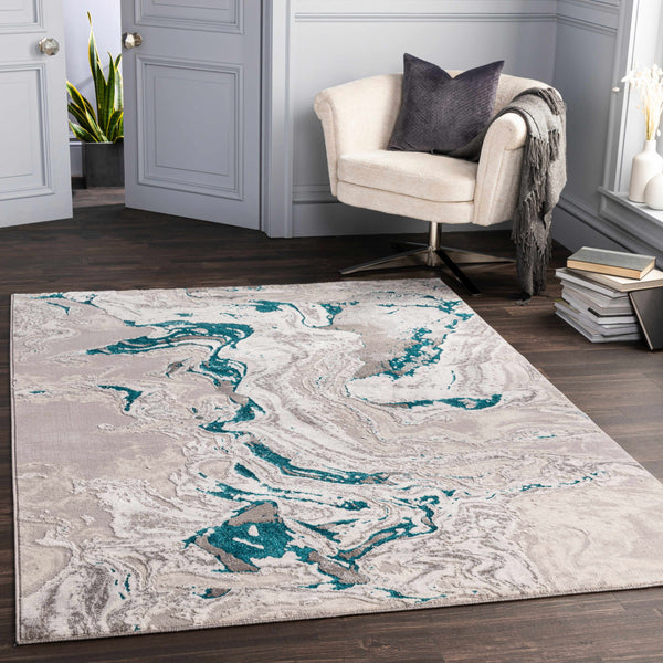 Bonville Blue Marble Rug