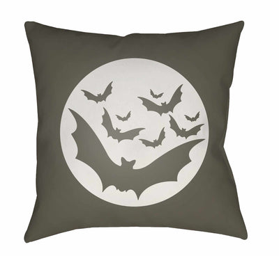 Halloween Bats Brown Pillow