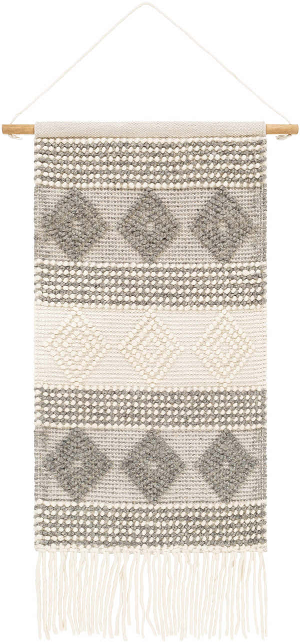 Boonesville Grey Diamond Pattern Wall Hanging
