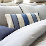 Borger Navy White Striped Lumbar Pillow - Clearance