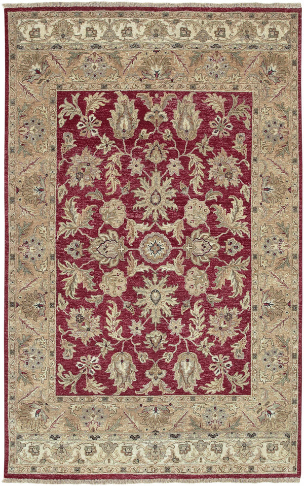 Red&Gold Premium Wool Area Rug - Clearance