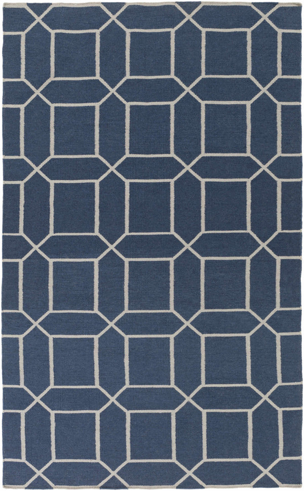 Newington 5x8 Navy Geometric Rug - Clearance