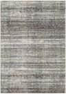 Braxton Carved Statement Area Rug in gray, ivory, and blue. Contemporary style with a subtle horizontal stripe pattern. Design-Rectangle-582