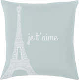 Birchrunville Jet'aime Paris Plae Blue Accent Pillow - Clearance