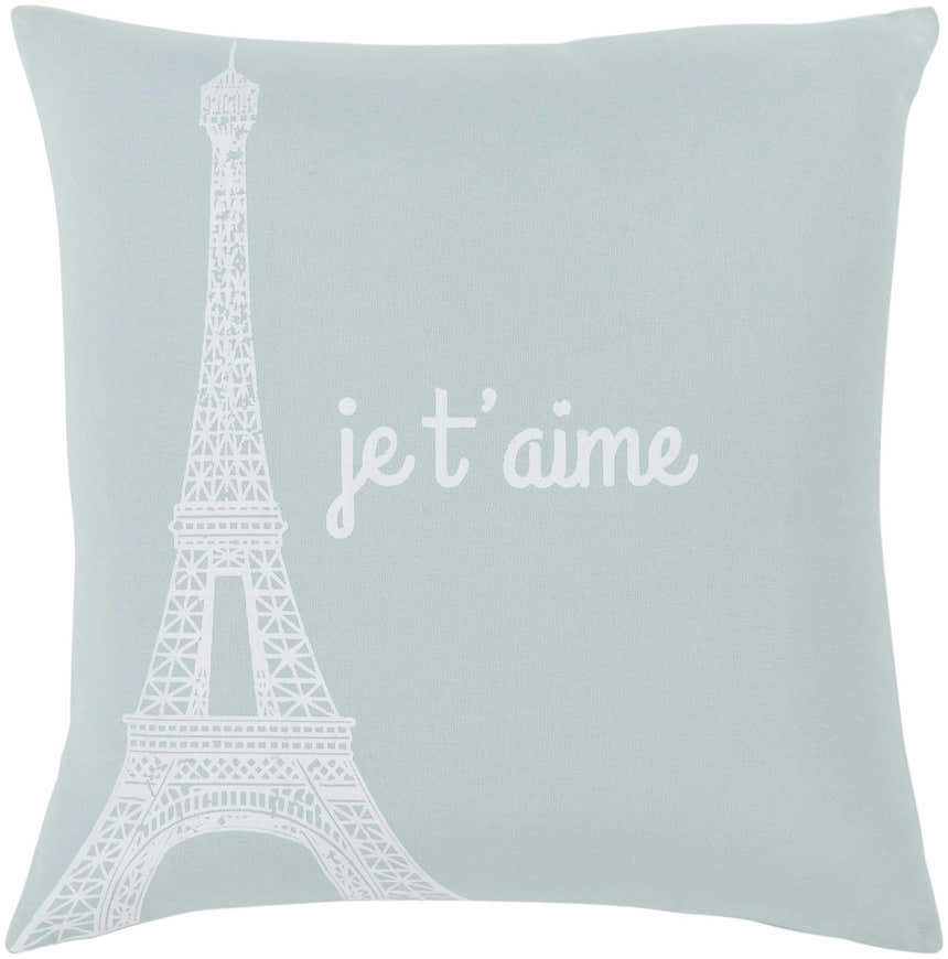Birchrunville Jet'aime Paris Plae Blue Accent Pillow - Clearance