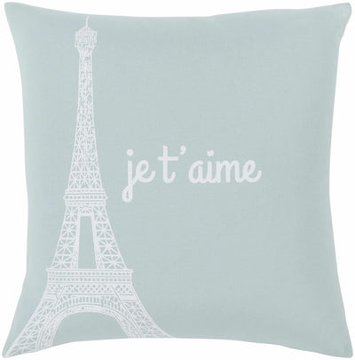 Birchrunville Jet'aime Paris Plae Blue Accent Pillow - Clearance