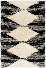 Aberchirder Ivory&Black Diamond Plush Rug - Clearance